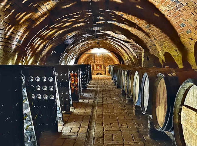 Chrám vína 1667 v Popicích u Znojma